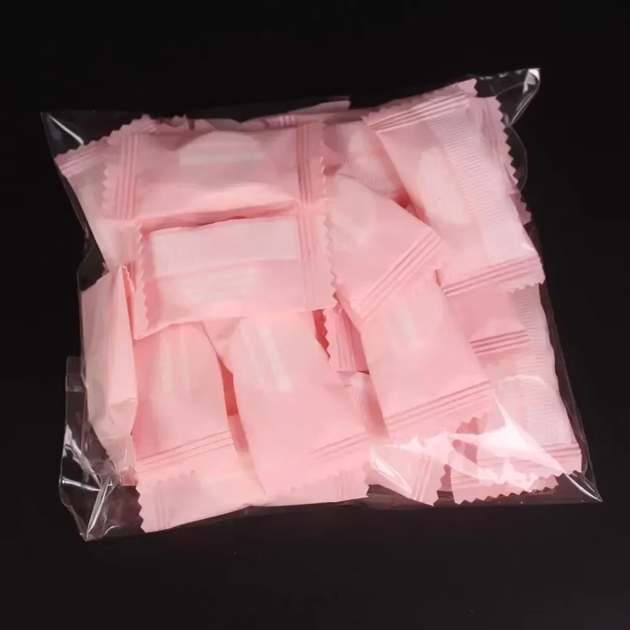 RUZOFO Mini Komprimierte Einweg Handtücher, 100 Stück, Pink, Unisex - Bild 2