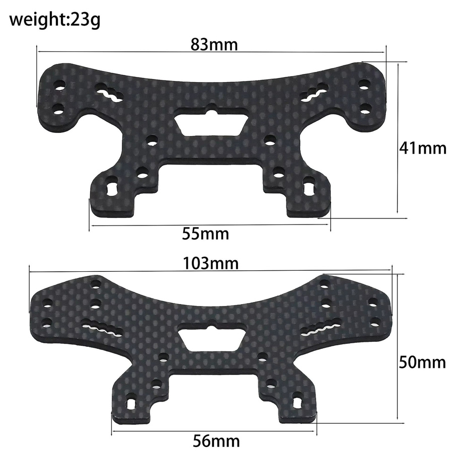 LC Racing PTG-2R Carbon Fiber Shock Tower Platte, Zubehör, 1/10 RC Auto Upgrade Teile - Bild 2
