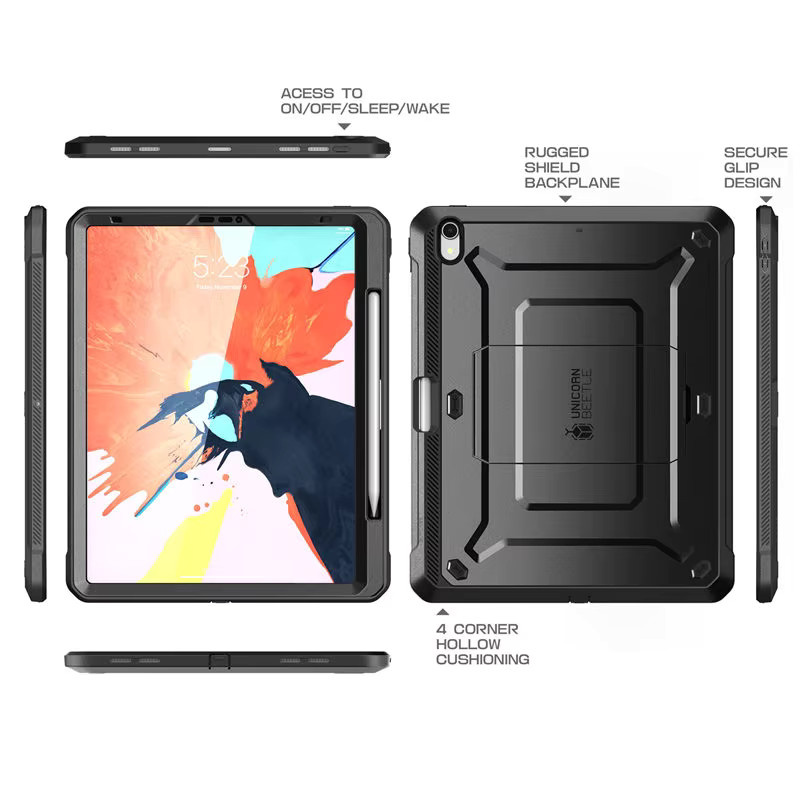 SUPCASE UB PRO Schutzhülle für Apple iPad Pro 11 mit integriertem Displayschutz und Ständer sowie Apple Pencil Halterung in Blau - Bild 2