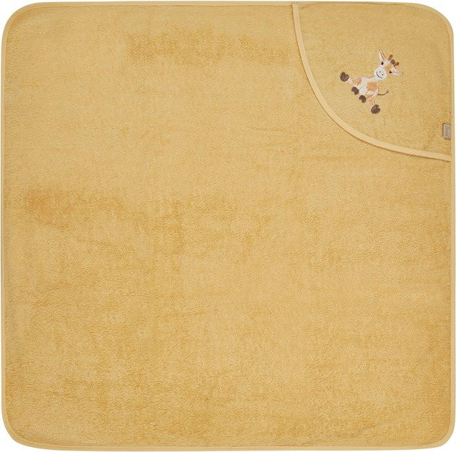 Sterntaler Kapuzenbadetuch Gelb B/H: 80 x 80 cm - Bild 1