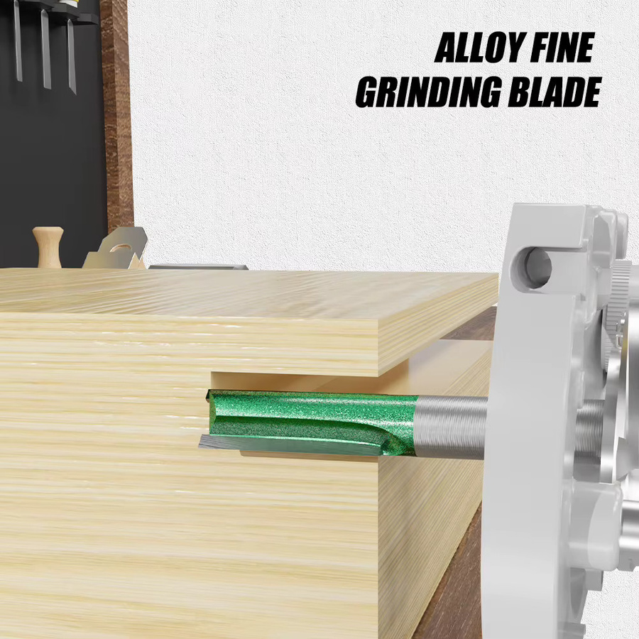 JGZUI Wolfram Hartmetall Router Bit Gerade mit Doppelflöte für Holz, Schaft: 8 mm, Durchmesser: 3 mm bis 20 mm - Bild 3