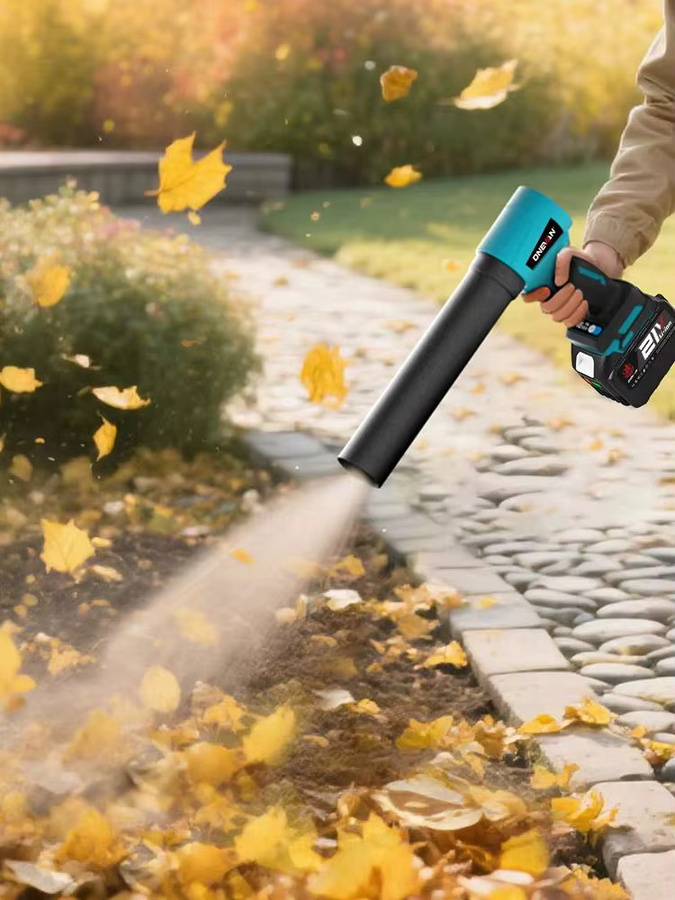 ONEVAN Bürstenloser elektrischer Turbogebläse Hand-Laubbläser mit 300000 U/min und 400 m/s für 18V Makita Akkus - Bild 7