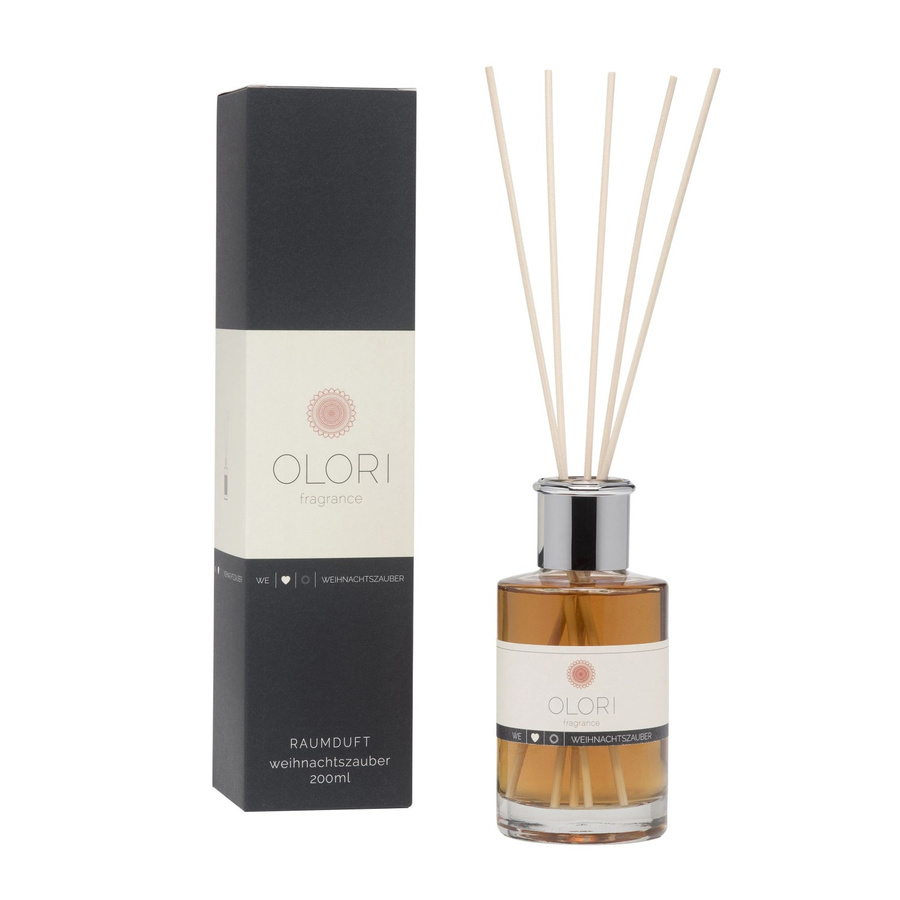 Olori Raumduft Weihnachtszauber Reed Diffuser mit Rattanstäbchen, warm und würzig, 200 ml - Bild 2