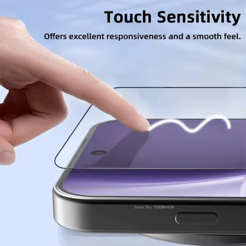 ZMZE 3er-Pack Randlose Gehärtete Glasfolien für iPhone 16 Pro Max in Schwarz und Transparent - Bild 4