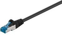 goobay RJ-45 Patchkabel Cat 6a S/FTP Ethernet LAN Schwarz 2,0 m - Bild 1