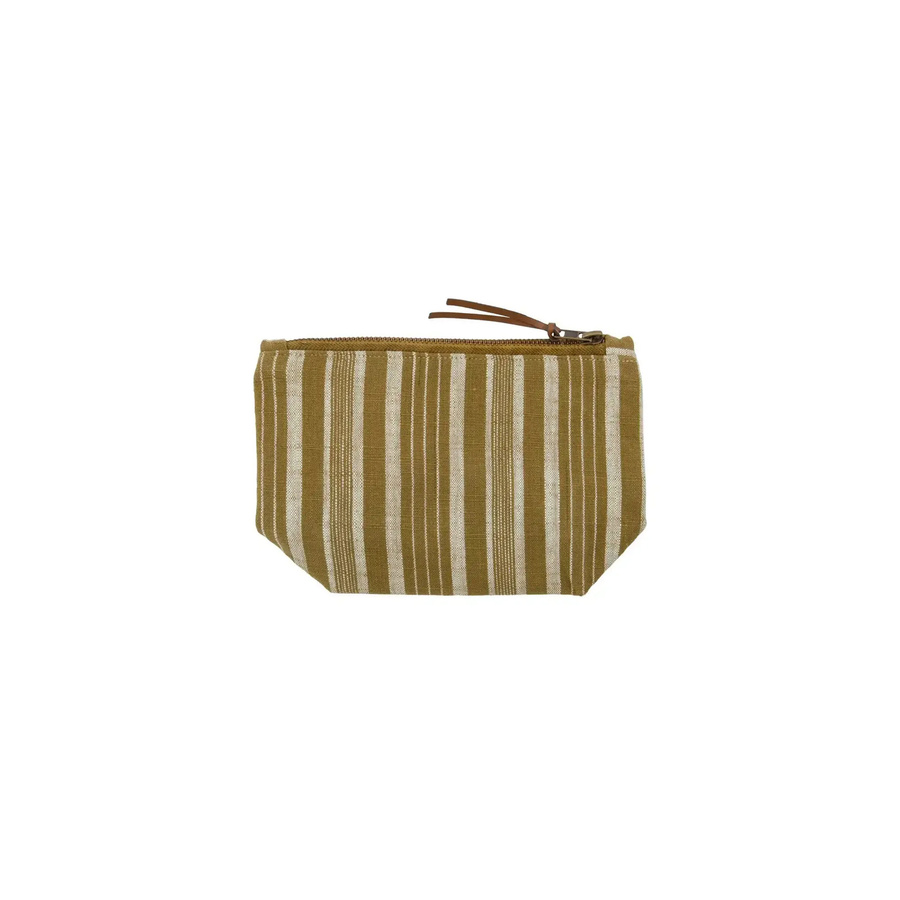 Meraki Make-up-Täschchen aus Baumwolle in Dunkeloliv, Breite: 22 cm - Bild 1