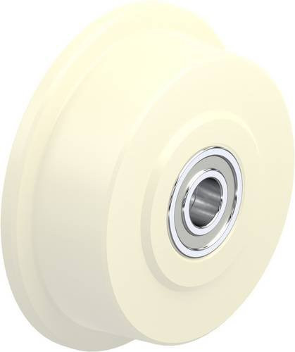 Blickle Spurkranzrad SPKGSPO 125K in Weiß mit 125 mm Durchmesser und 750 kg Tragfähigkeit - Bild 1