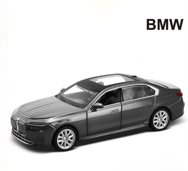 Fourall- Model Cars BMW I7, Modellauto, 1:32, grau - Bild 1