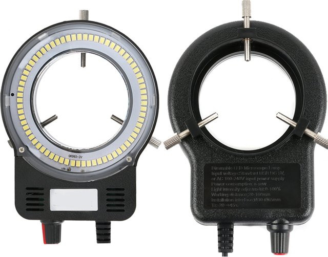 Eakins USB-Ringlicht mit 70 LED SMD für Stereo-Trinokularmikroskope und PCB IC Reparaturkameras, Schwarz - Bild 1