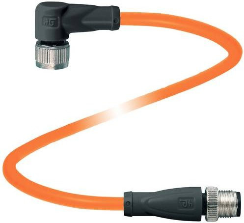 Pepperl+Fuchs Sensor-Aktor-Steckverbinder 70128170-100006, konfektioniert, 4-polig, orange, Länge: 7,5 m - Bild 1