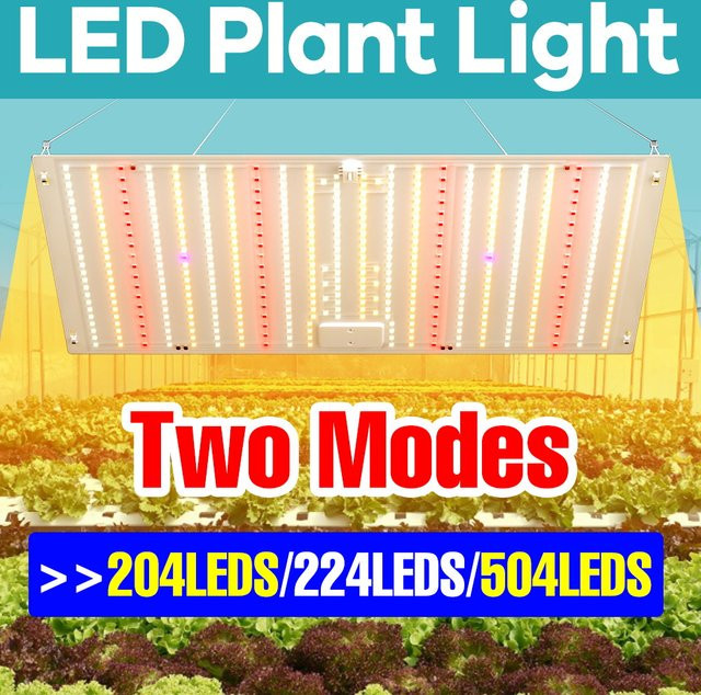 Vollspektrum Pflanzenwachstumslicht mit 504 LEDs für Gemüse und Blüten, weiße LED-Kultivierungslampe mit 2 Modi für Hydrokultur und Gewächshäuser - Bild 1