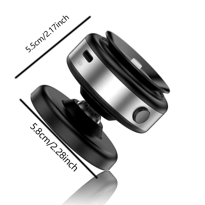 Doppelseitiger magnetischer Telefonhalter mit Saugnapf in Schwarz, multifunktionaler faltbarer Vakuum-Halter - Bild 5