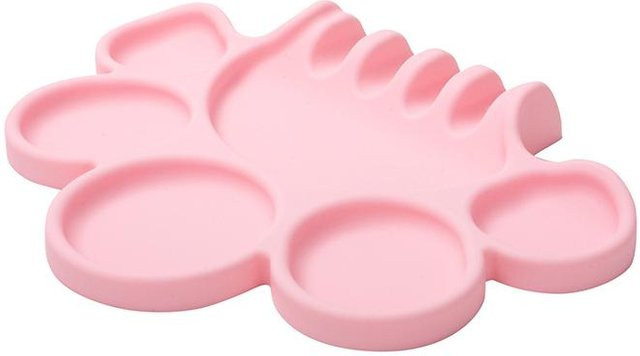 Silikon-Farbpalette von Binchi Outdoor Product mit Stifthalter und Pigmentspender in Rosa - Bild 1