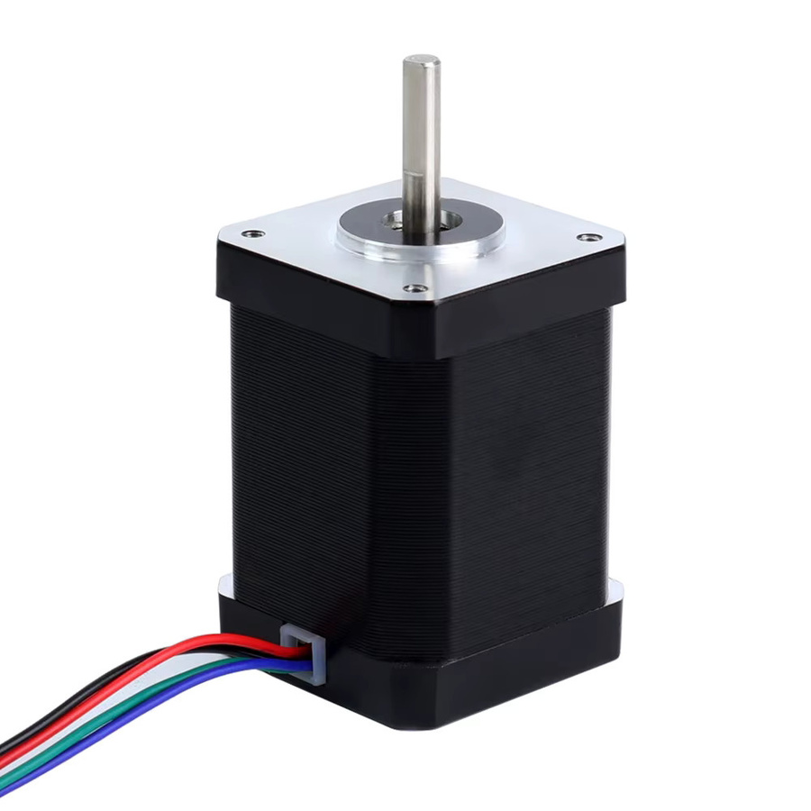 STEPPERONLINE Nema 17 Schrittmotor Bipolar 1,8 Grad 60Ncm 2,1A 85oz.in 4-Leiter in Schwarz B/T/H: 4,2 x 4,2 x 6,0 cm - Bild 1