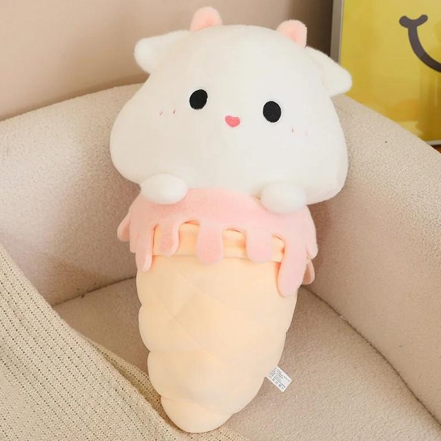 Yiran toy Ente Schwein Capybara Schaf im Eiscreme Plüschkissen, Plüsch / Textil, Bunt / Mehrfarbig - Bild 1