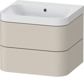Duravit Möbelwaschtisch Happy D.2 Plus in Beige, Wandhängend, B: 57,5 cm, T: 49 cm, H: 48 cm - Bild 1