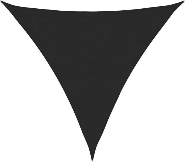 Furnicato Sonnensegel dreieckig aus HDPE in Schwarz, B/T: 3,6 x 3,6 m - Bild 1