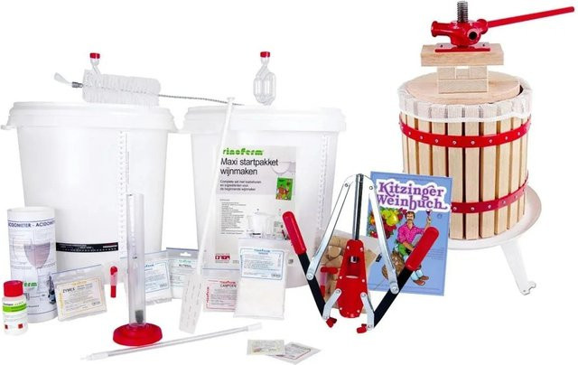 Ich-Zapfe Wein Selber Machen Set Maxi mit Obstpresse 12 Liter - Bild 1