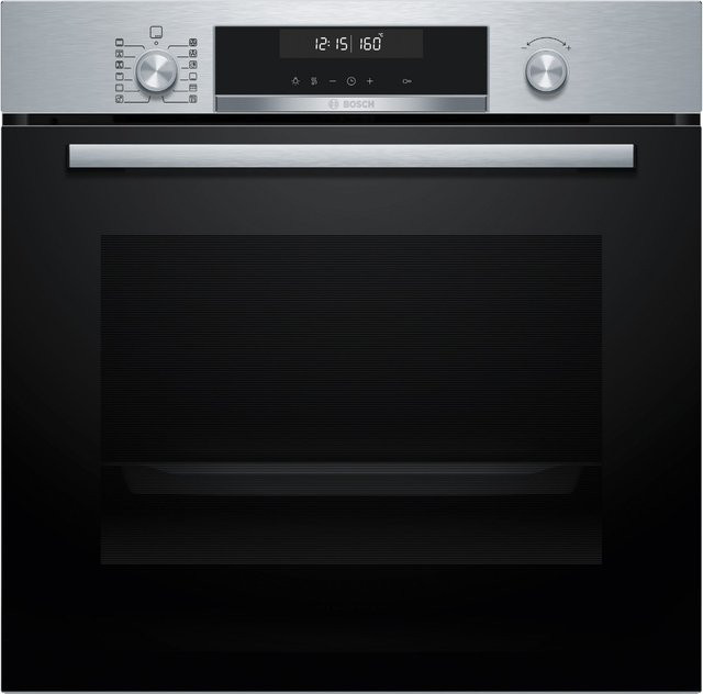Bosch Einbaubackofen Serie 6 HBG578BS3 in Edelstahl mit 71 l Volumen, Pyrolyse-Selbstreinigung, Pizza-Stufe und A+ Energieeffizienz, Breite: 59,4 cm - Bild 1