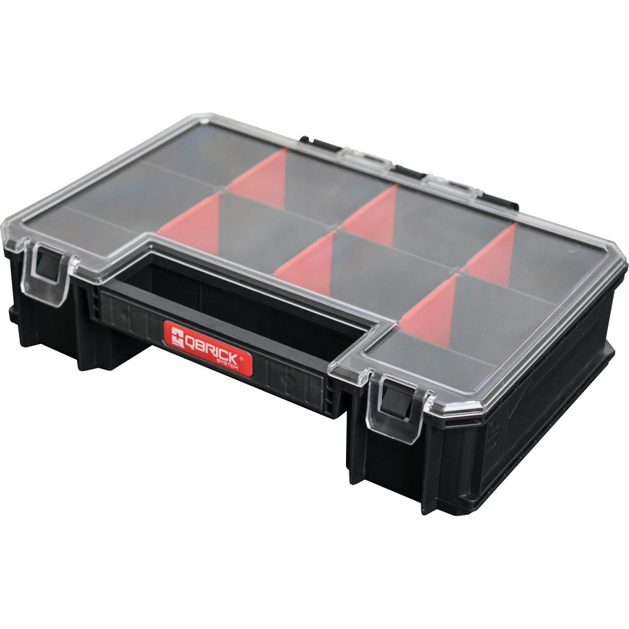 Qbrick System Multi Kunststoffbox in Schwarz und Transparent B/T/H: 25,7 x 18,0 x 6,0 cm - Bild 2