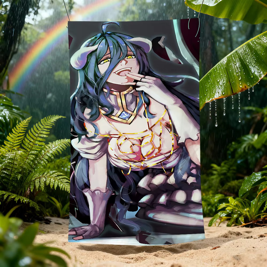 Albedo Novel O-Over-lord-d Anime Handtuch, schnell trocknendes Strandtuch in Multicolour - Bild 3