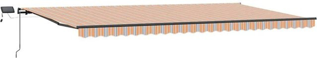 vidaXL Einziehbare Markise aus Stoff in Mehrfarbig, Breite: 600 cm, Tiefe: 300 cm - Bild 1