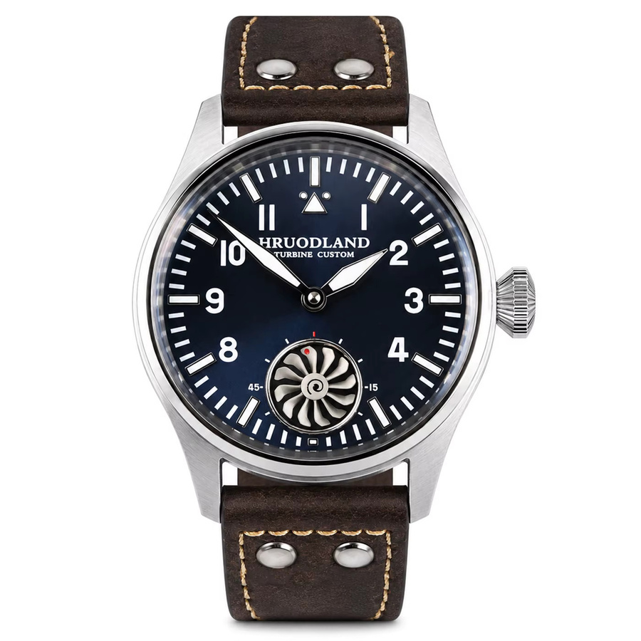 HRUODLAND Armbanduhr, Edelstahl, Handaufzug, Saphirglas, Herren - Bild 6