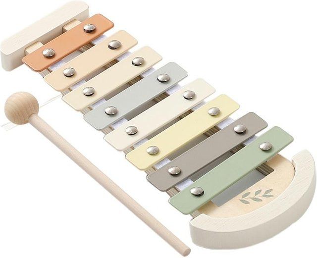 Topmix Musikinstrumente Montessori, Trommel, Xylophon, Holz, ab 0 Jahre - Bild 1