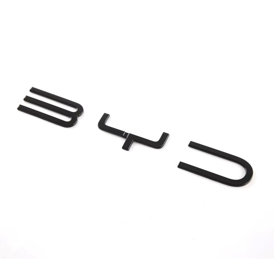 Schwarzer Frontgrill Hauben Emblem Brief Cover Trim Aufkleber für BYD Atto 3 Yuan Plus 2022-2024 - Bild 2