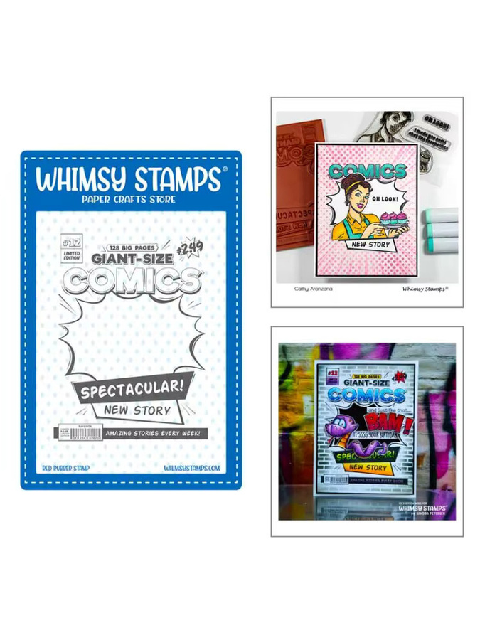 Transparenter Comic-Buch-Seitenrahmen als Stempel für DIY-Handwerk, Grußkarten und Scrapbooking aus Kunststoff - Bild 4