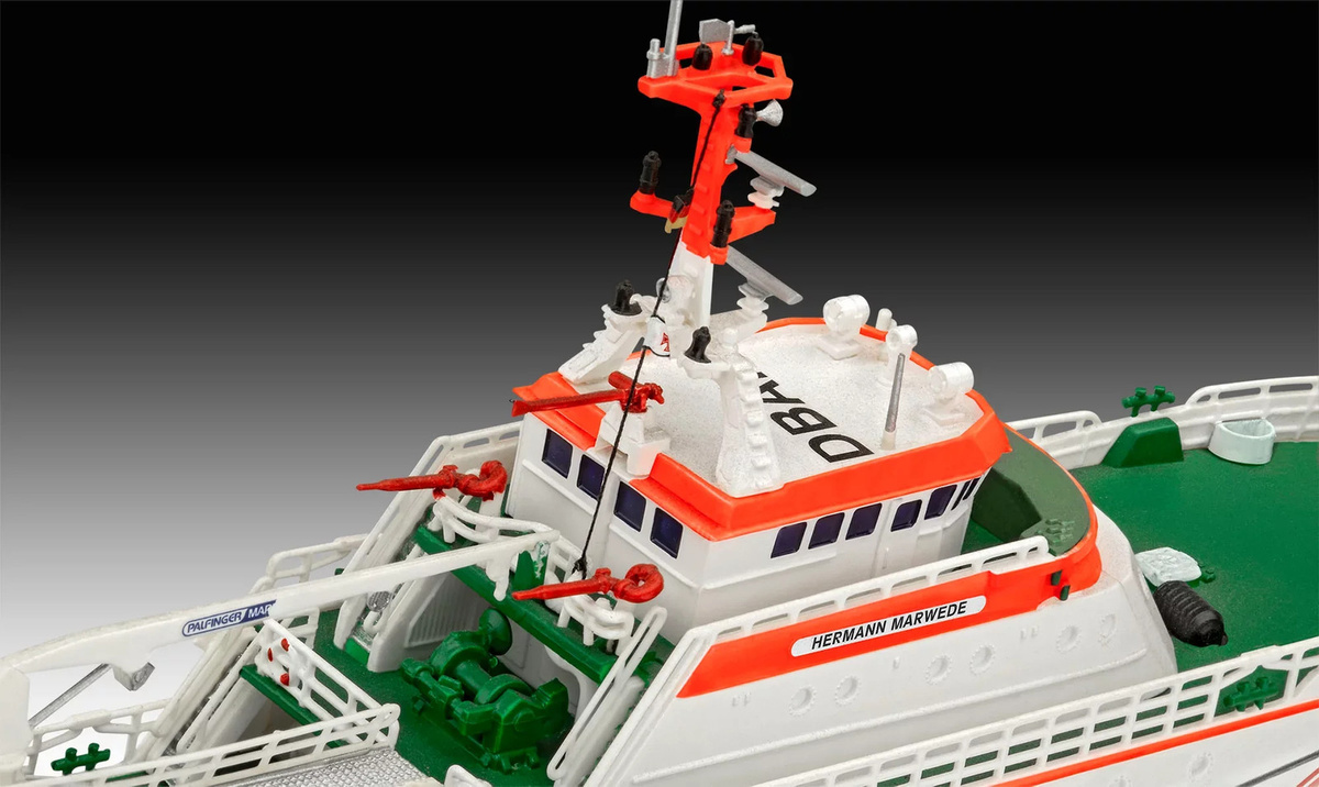 Revell Seenotkreuzer Hermann Marwede Schiffsmodell Bausatz 1:200 - Bild 4