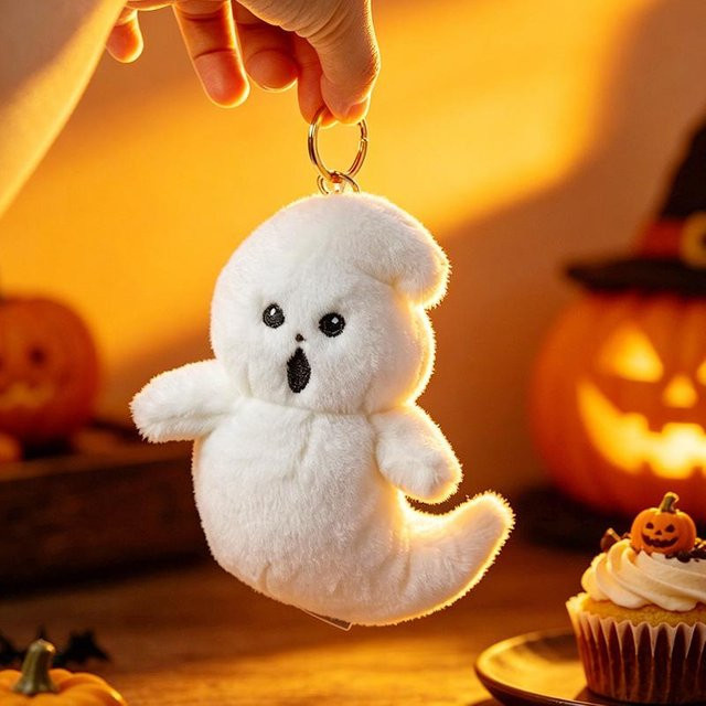Yiran toy Halloween-Geister-Stofftiere, Weißer Geist Hängende Puppe, Schlüsselanhänger - Bild 1