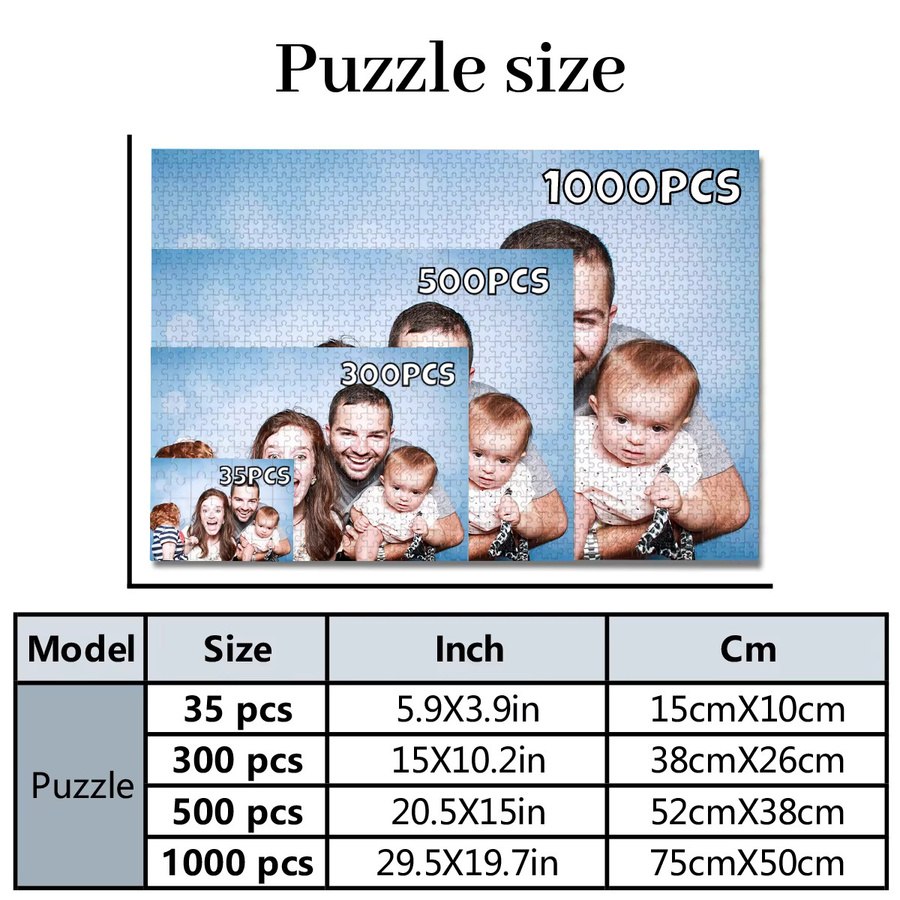 Personalisiertes Foto-Puzzle, romantisches Liebes-Puzzle, Karton - Bild 2