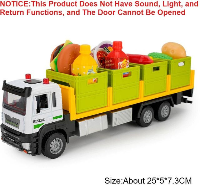 Linyi toy car Obst- und Gemüse-Transportfahrzeug, Spielzeugmodell, 1:32, Metall, ab 14 Jahren - Bild 1