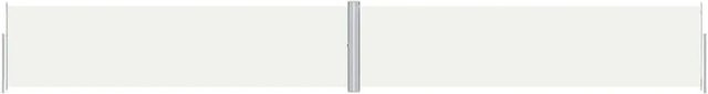 Furnicato Garten Seitenmarkise aus Polyester in Creme mit automatischer Rückrollfunktion, Höhe: 160 cm, Breite: 1200 cm - Bild 1