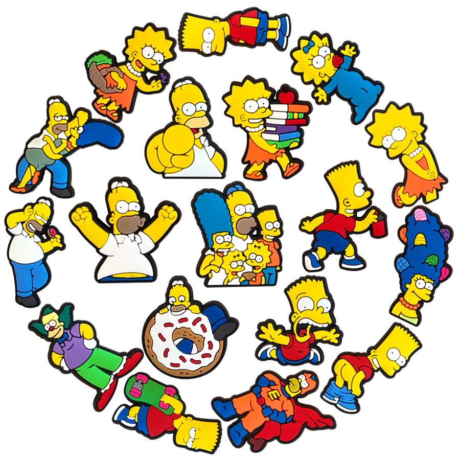 Hot Toys Simpson Schuh-Charms, 18-teiliges Set, PVC - Bild 2
