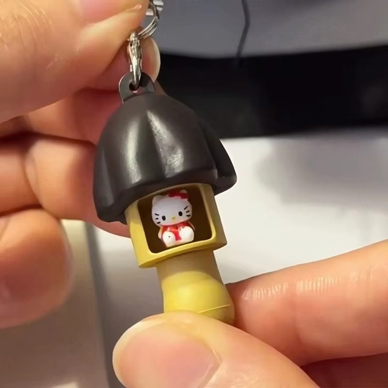 Sanrio Hello Kitty Pilz-Schlüsselanhänger, Pilzspielzeug - Bild 4