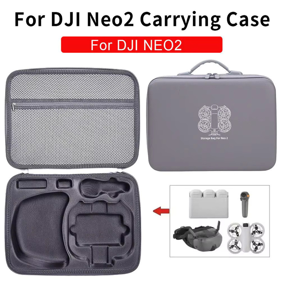 DJI Neo2 Tragetasche und Controller Case in Grau für Outdoor und Reise - Bild 2