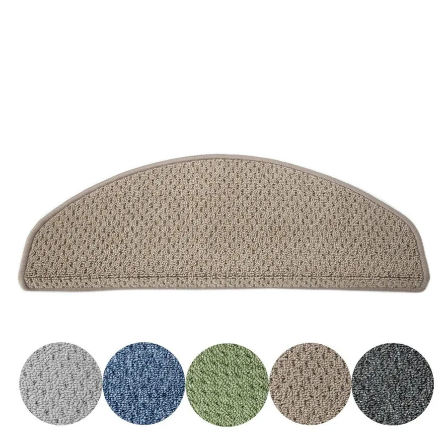 KARAT Stufenmatte Baleno Treppenschutz Beige Halbrund B: 65 cm, T: 23,5 cm - Bild 2