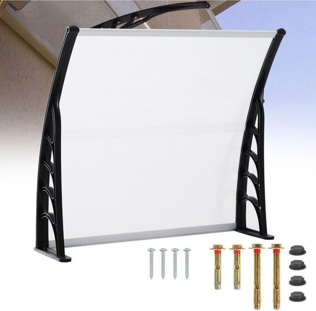 Bymaocar Outdoor-Markisenunterstand als Vordertürüberdachung und Veranda-Überdachung für Fenster und Terrasse, Breite: 150 cm - Bild 1