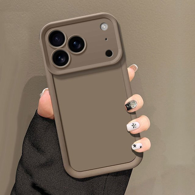 Stoßfeste matte Silikonhülle für Apple iPhone 11 bis 17 Pro Max Plus mit verdicktem Kameraschutz und weicher TPU-Abdeckung - Bild 1