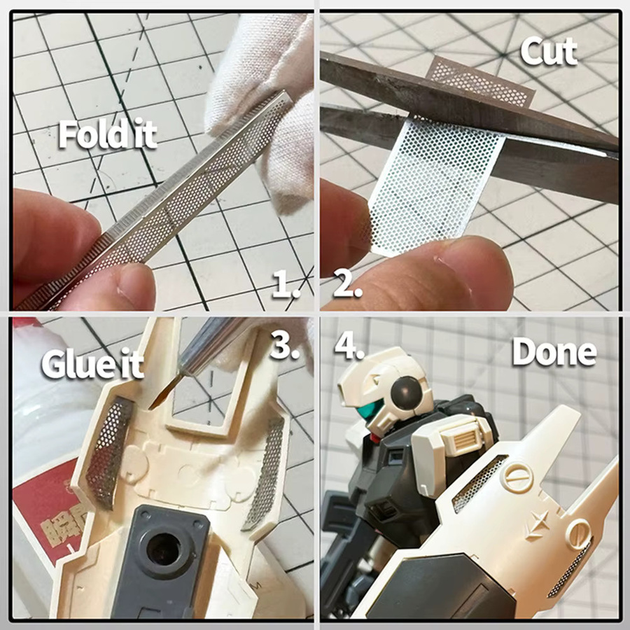 SANMERSEN Kühlergitter/Grill, fotogeätzt, zum Modellieren von photogeätzten Kühlergrillen und Kühlergitter für Modellautos - Bild 5