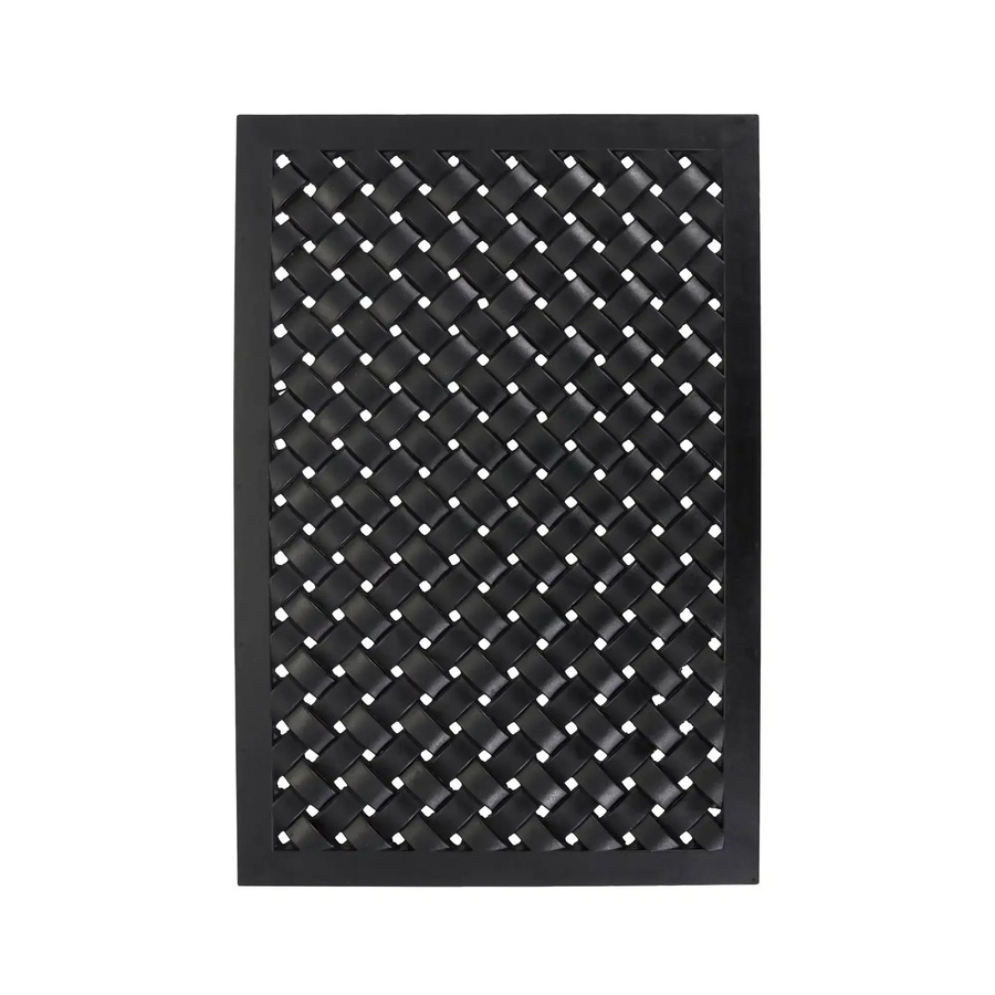 House Doctor Fußmatte Braid in Schwarz aus Gummi, B/B/H: 60 x 90 x 1,7 cm - Bild 1