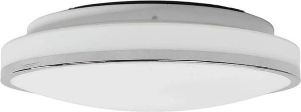 Lindby LED Deckenlampe Lyss Badezimmerleuchte aus Glas in Weiß und Chrom, IP44 spritzwassergeschützt
