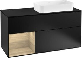 V&B Waschtischunterschrank Finion in Blau lackiert, Breite: 120 cm, Tiefe: 50,1 cm, Höhe: 50,1 cm - Bild 1