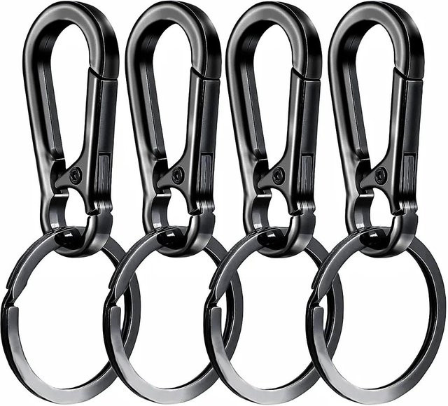 Yiran bag Karabiner Schlüsselanhänger, Metall, Schwarz, Unisex - Bild 1