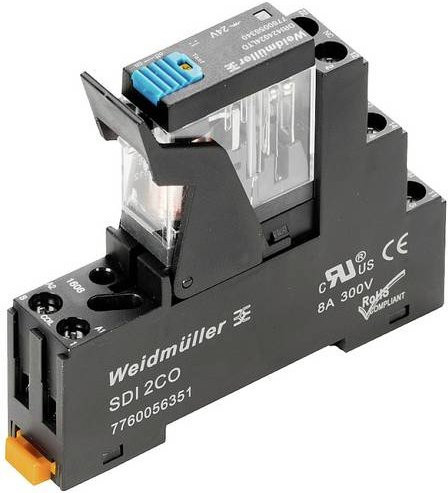 Weidmüller DRIKIT 110VDC Koppelrelais 110 V/DC 10 A 1 Wechsler Schwarz 10 Stück - Bild 1