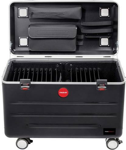 Parat PARAPROJECT Case TC16 TwinCharge Lade- und Managementsystem Wagen mit USB-Typ A und USB-Typ C in Schwarz - Bild 1