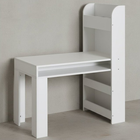 KADIMA DESIGN Kinderschreibtisch mit integriertem Regal aus melaminharzbeschichteter Spanplatte, B/T/H: 110 x 50 x 76 cm