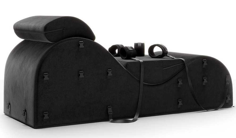 Liberator Black Label Esse Liebesmöbel in Schwarz inklusive Fesseln und Augenmaske B/T/H: 61 x 61 x 19 cm - Bild 2